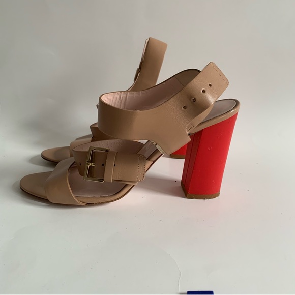 Kate Spade Ibarra Block heel leather strap sandals nude - Picture 7 of 15